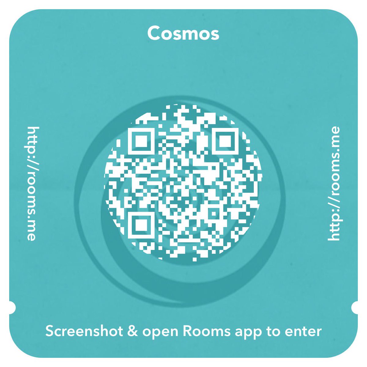 Use this invite in Rooms to join Cosmos. Get Rooms at rooms.me. #Roomsapp #Rooms