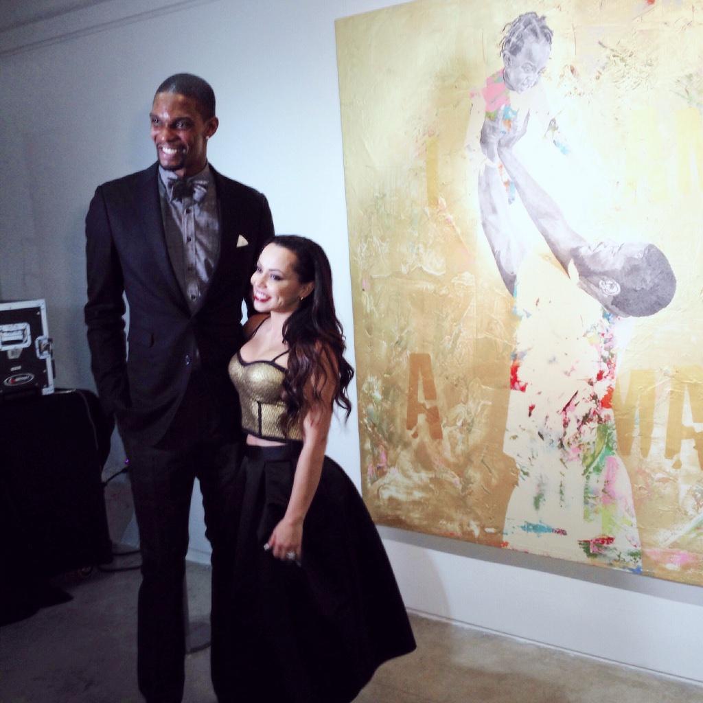 breakthrubevFL's tweet photo. Unveiling artist Jerome Soimaud's “I Am A Man" painting at #BoshBasel! @chrisbosh @MrsAdrienneBosh @YeelenGallery http://t.co/TBNUEnKoKn