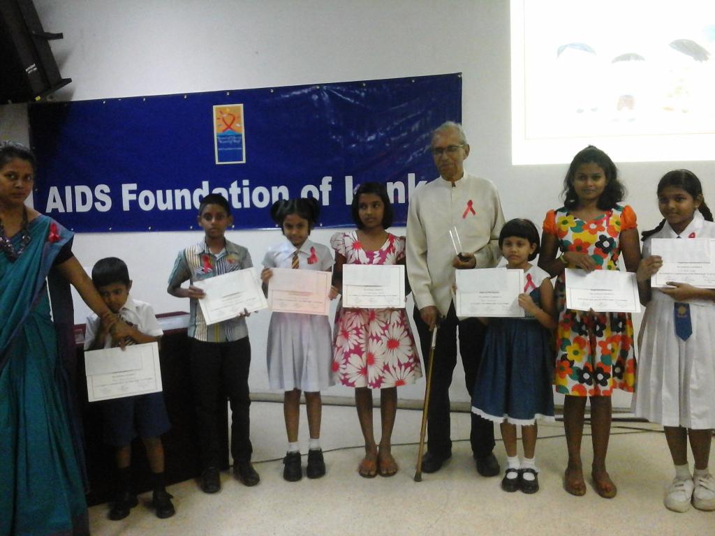 AIDSFoundationL's tweet photo. Winners of the children's category of the #AFL all Island Poster Competition #WAD2014 #LKA http://t.co/T0NLKw1tf1