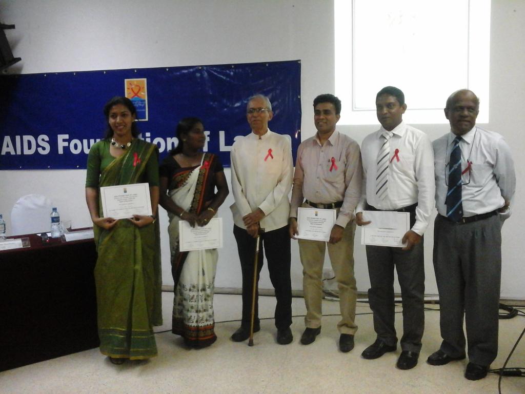 AIDSFoundationL's tweet photo. Winners of the Adult Category of the #AFL all Island Poster Competition #WAD2014 #LKA http://t.co/feRUoHrSTC