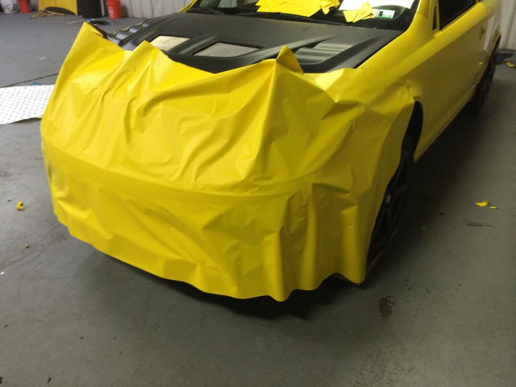 412Graphics's tweet photo. I love my @chevy .....
Wrapped in @3MGraphics 1080 film
#MatteYellow & matte black http://t.co/h0rOjHnOzn