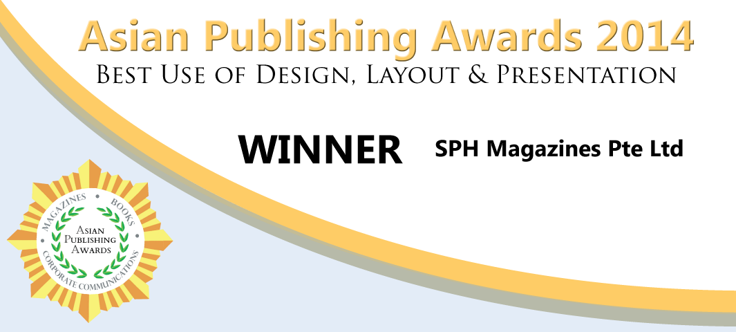 AsianPublishing's tweet photo. CONGRATULATIONS  @sphmagazines for the Best Use of Design, Layout &amp; Presentation! Click here: http://t.co/kxIrB7nvNT http://t.co/bGpyk6Fph6