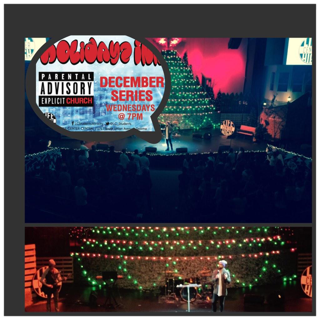 LCStudentsCNTRL's tweet photo. Man it sure is good having @brandonperritte back you killed it tonight!! #HolidayInn #GotRejected #SoYouCould #BeFree http://t.co/o33mM05Ngb