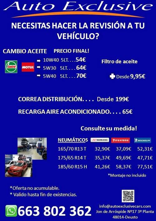 AutoExclusiveBi's tweet image. Necesitas hacer la revision al coche? Mira nuestras ofertas.