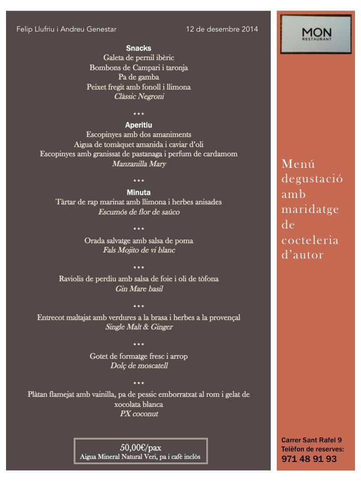 el proximo viernes 12 menu degustación con maridaje de cocteleria de autor
<a href="/monrestaurant1/">monrestaurant1</a>