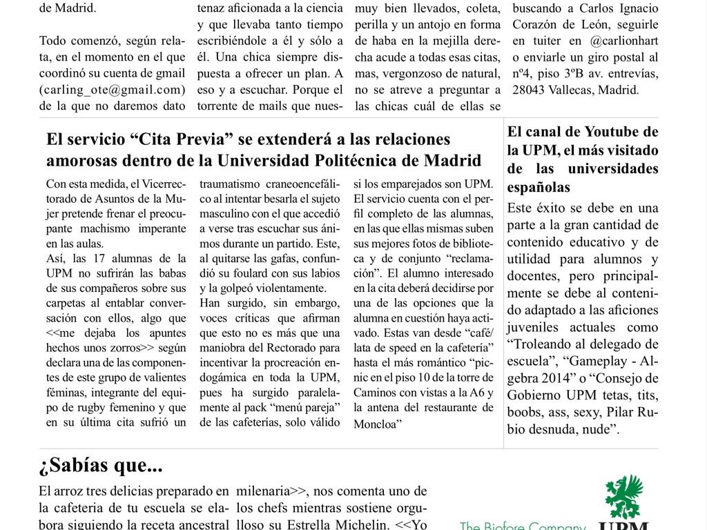 El Canal de YouTube de la UPM, el más visto de las universidades españolas issuu.com/grupoeditorial…