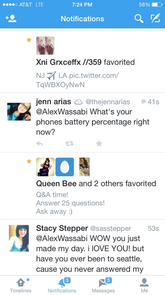 AlexWassabi's tweet photo. @thejennarias 58% http://t.co/GYxYc2PTse