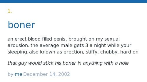 Boner meaning