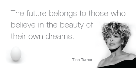 "The future belongs to those who believe in the beauty of their own dreams." - Happy 75th <a href="/Official_Tina1/">Tina Turner</a>