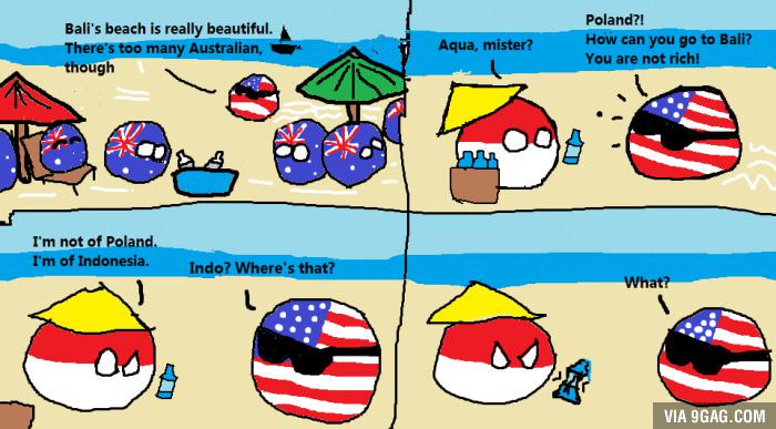 True. They know more about Bali than about Indonesia.