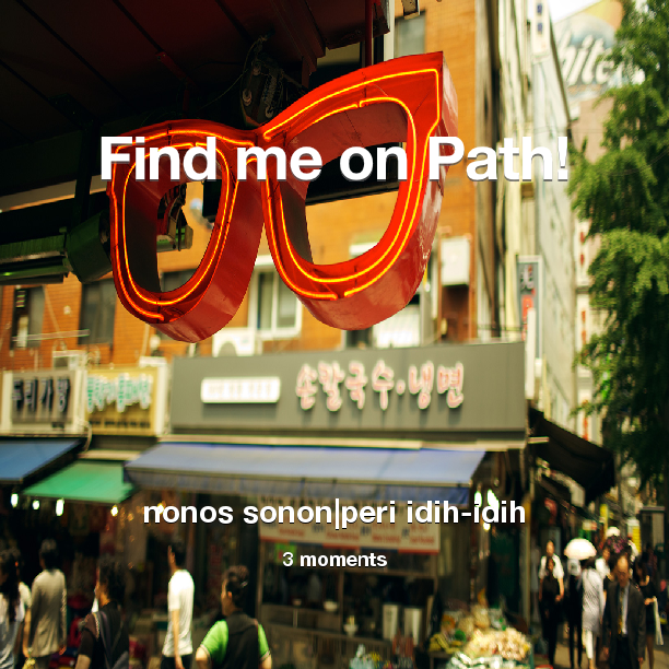 nonos_sonon's tweet photo. Find me on #Path now! Go to: http://t.co/kgAzaMZFk7! #thepersonalnetwork http://t.co/e5leopqDLC