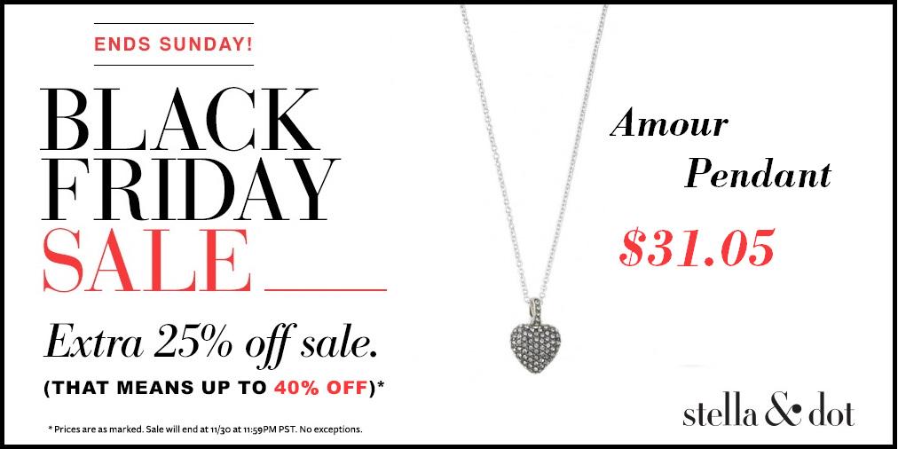 #BlackFriday #Sale Spotlight: Love is all you need w. the Amour Pendant for only $31.05: bit.ly/SDBF2014