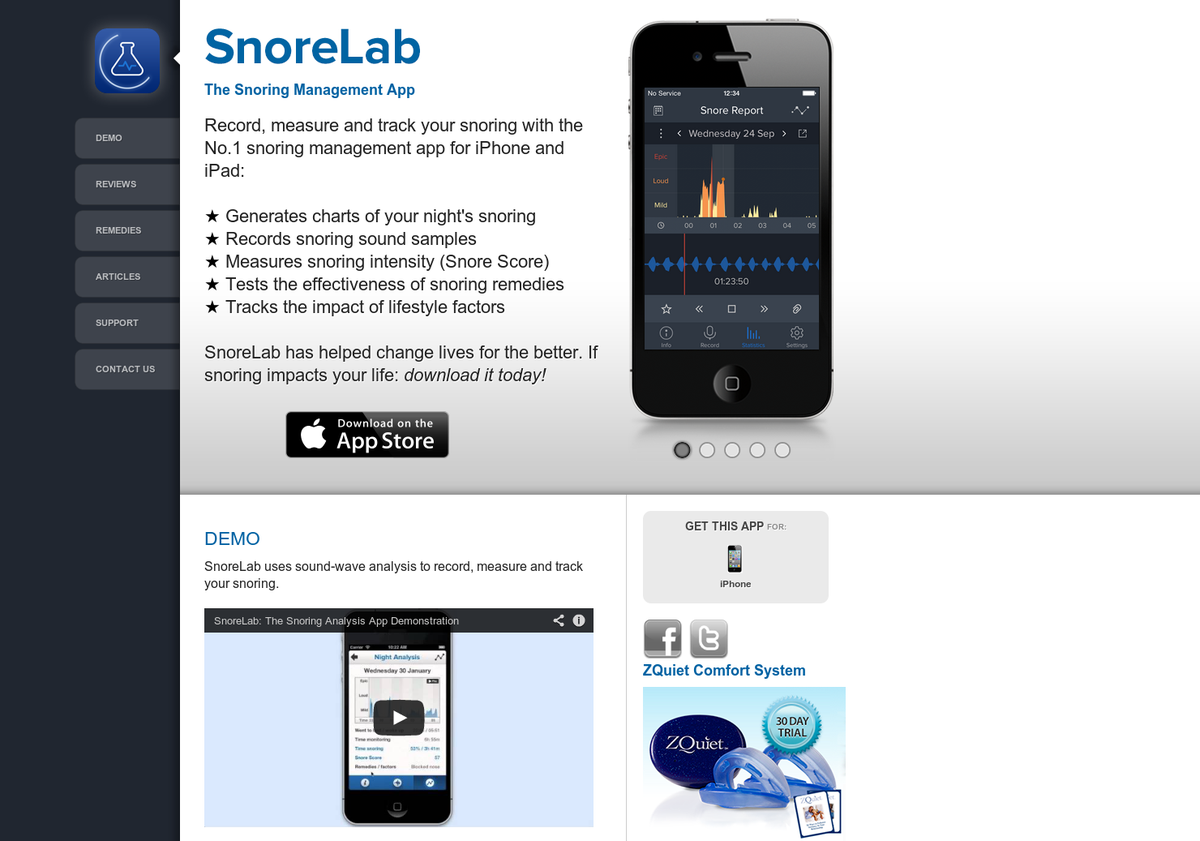 Snorelab Score Chart