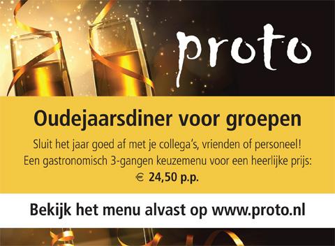 TapasProto's tweet photo. Oudejaarsdiner voor groepen: sluit het jaar goed af met een heerlijk 3-gangen keuzemenu voor slechts: € 24,50 p.p. http://t.co/yRYKEcWwVt