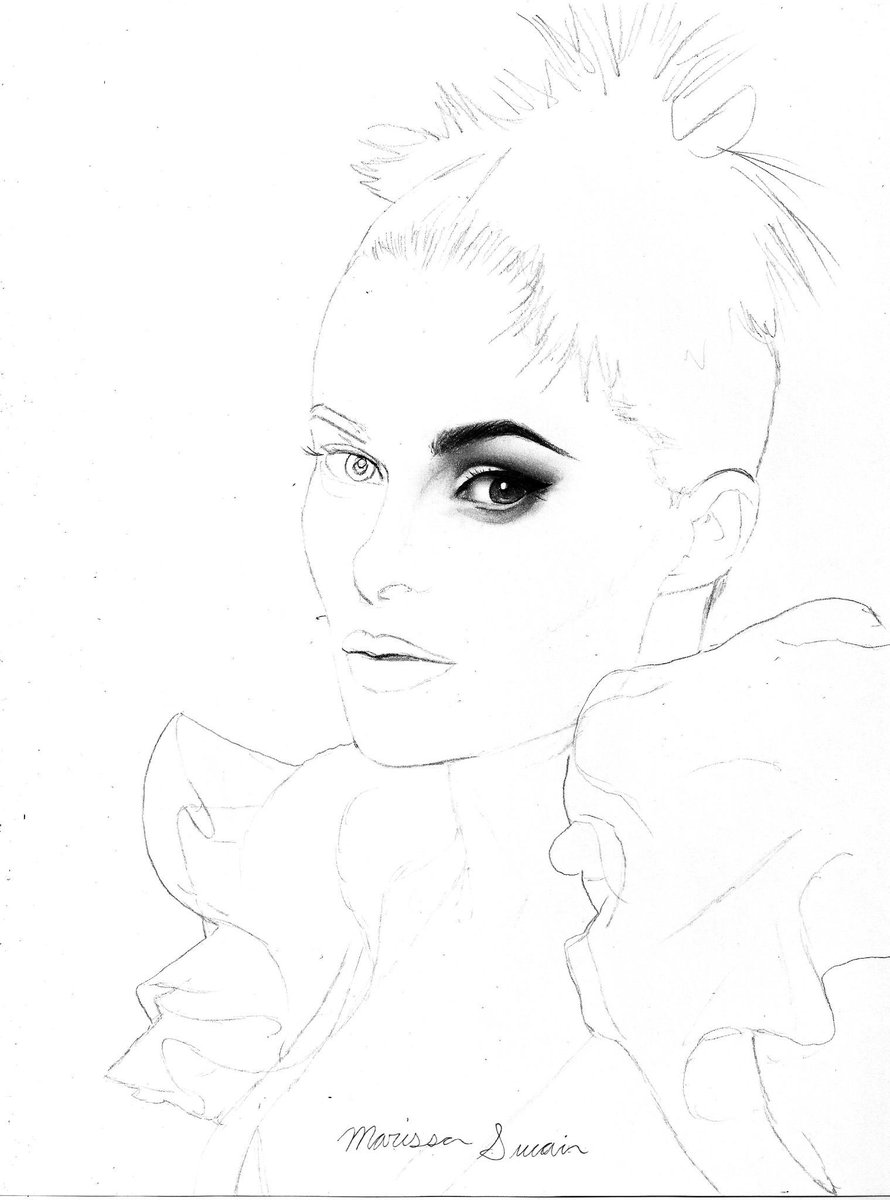ImAlwaysBuzzing's tweet photo. Ya'll ain't even ready for this. BAM! #HelenaBonhamCarter #DrawingHelena #Drawing #Eyes #HBC #Vogue #Weeeeeeeeeeerk http://t.co/g1D8jwbFAv