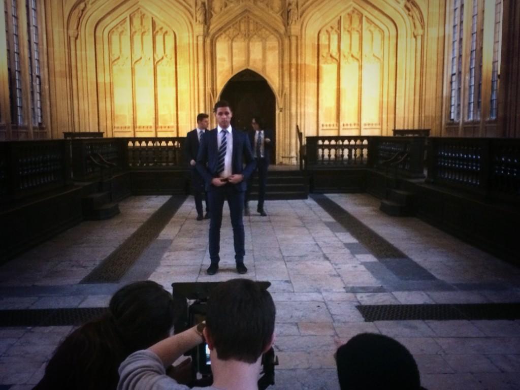 Filming for our Christmas charity music video