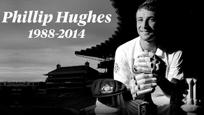 couriermail's tweet photo. #philhughes tribute: This is cricket's saddest day: http://t.co/B6ZGip4E2I
@crashcraddock1 #RIPPhillipHughes http://t.co/RQAxBlNEHr