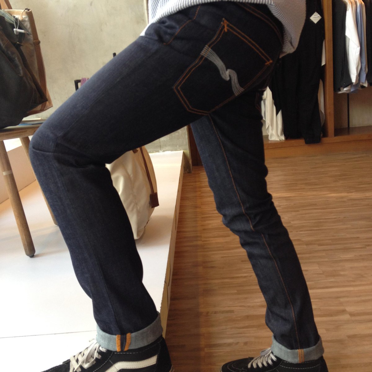 Get this Nudie Jeans Thin FInn Org. Dry Ecru Embo from 