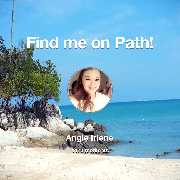 angeliriene's tweet photo. I've shared 1,170 memories with my friends on #Path - see them now at http://t.co/6Gt6v5utlF! #thepersonalnetwork http://t.co/mUmwrCykni