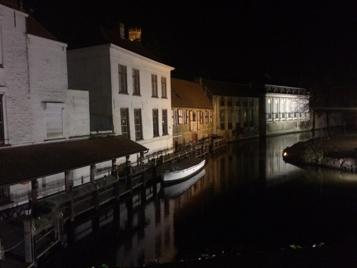 Beautiful Brugge at night. #Belgium #Brugge