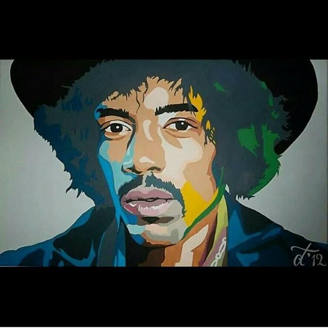 Happy birthday to Jimi Hendrix. Dope art made by         |   