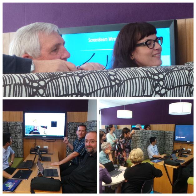 samoriti's tweet photo. Using #miracast to share and view our #onenote creations. @standouted @pra_pl #cathdiglearn @msau http://t.co/Byg4zRYryH