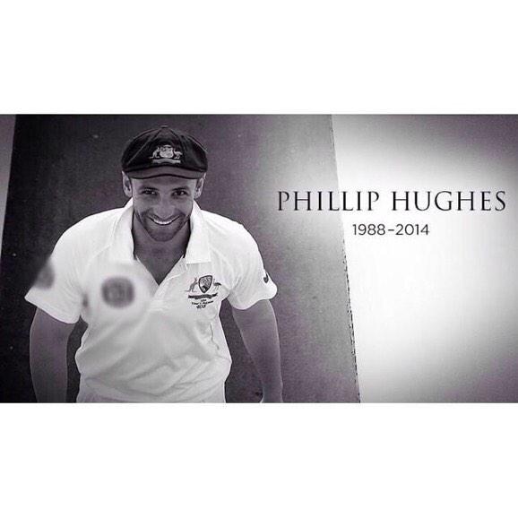#RIPPhilHughes Our thoughts go out to your family and friends