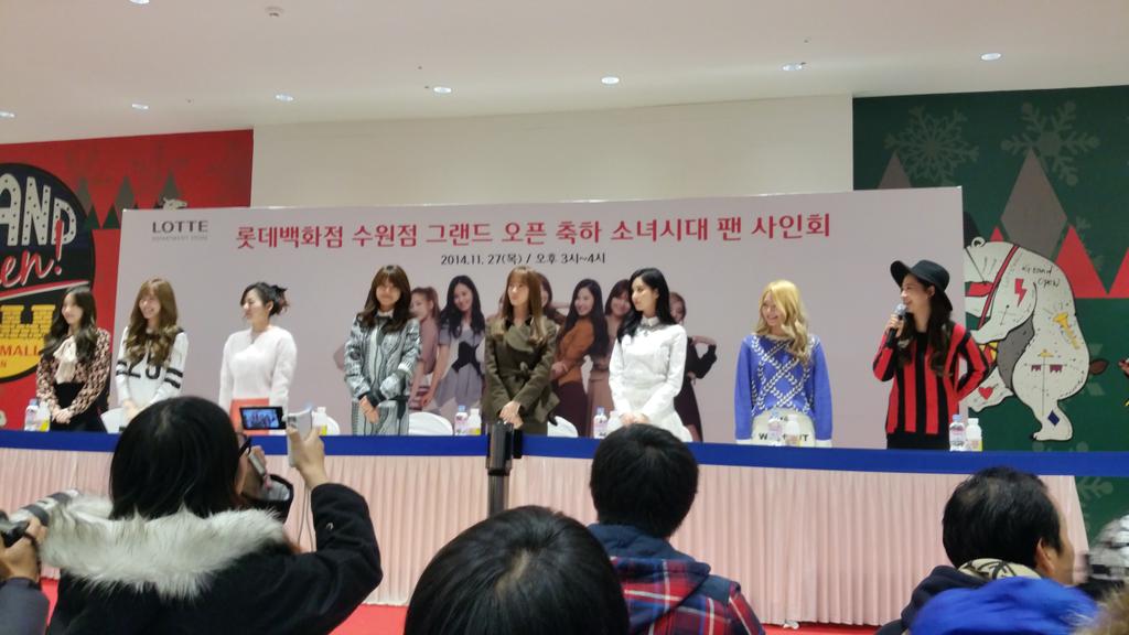 [PIC][27-11-2014]SNSD xuất hiện tại buổi fansign cho "LOTTE MALL" vào chiều nay B3bXuOdCMAE4W0K