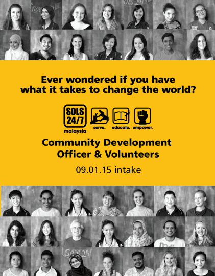 SOLS_Foundation's tweet photo. #NGO positions open for January 9th, 2015 intake. 

Apply today: apply@sols247.org
More: http://t.co/eX5tdSmG3c http://t.co/9iuAS8ATca