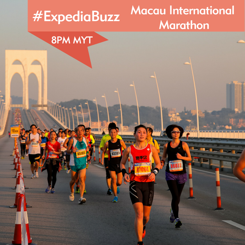 ExpediaAsia's tweet photo. Win Macao prizes to enjoy while there 4 the Macau International Marathon on 7Dec! Join #ExpediaBuzz, 8PM 2night! http://t.co/Zm5d0nPruS