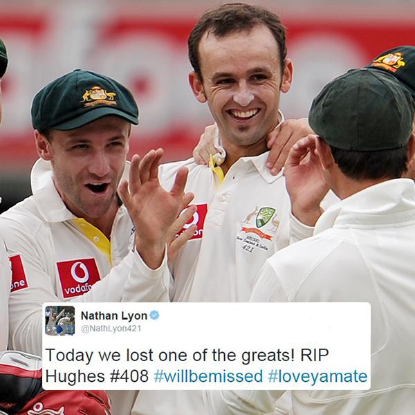 cricketcomau's tweet photo. Moving tributes for Phillip Hughes from the #CricketFamily. We'll continue to update here: http://t.co/GfjIkw53bD http://t.co/HF3AUHiPaC