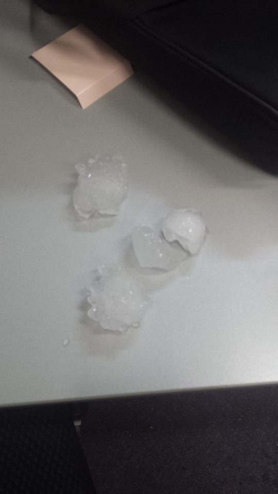 TransPosition93's tweet image. The biggest hail stones we've ever seen coming horizontally straight at our windows! #storm