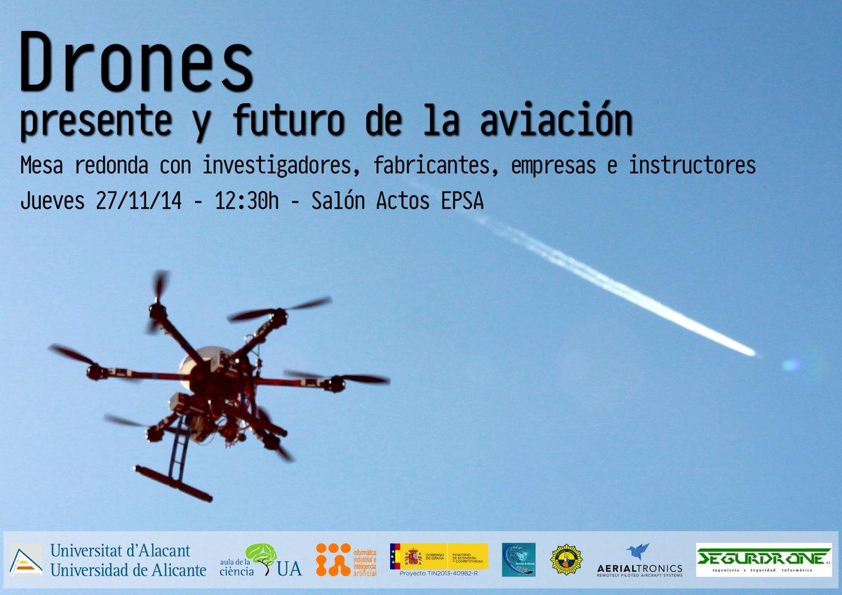 iof's tweet photo. Hoy estaré en la mesa redonda de"Drones, presente y futuro de la aviación". Estais invitados!
http://t.co/XbYFqr520s http://t.co/5YFXcnUcnP