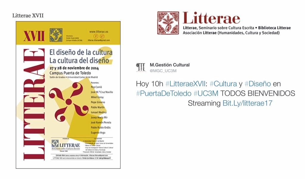 MGC_UC3M's tweet photo. @MuseoABC @semiramis_glez @mixtolobo_ @Clara_Merin @CristinaRiera @biblioteca_uc3m @Claradepl 
#Cultura y #Diseño http://t.co/eYDdMJMmsI