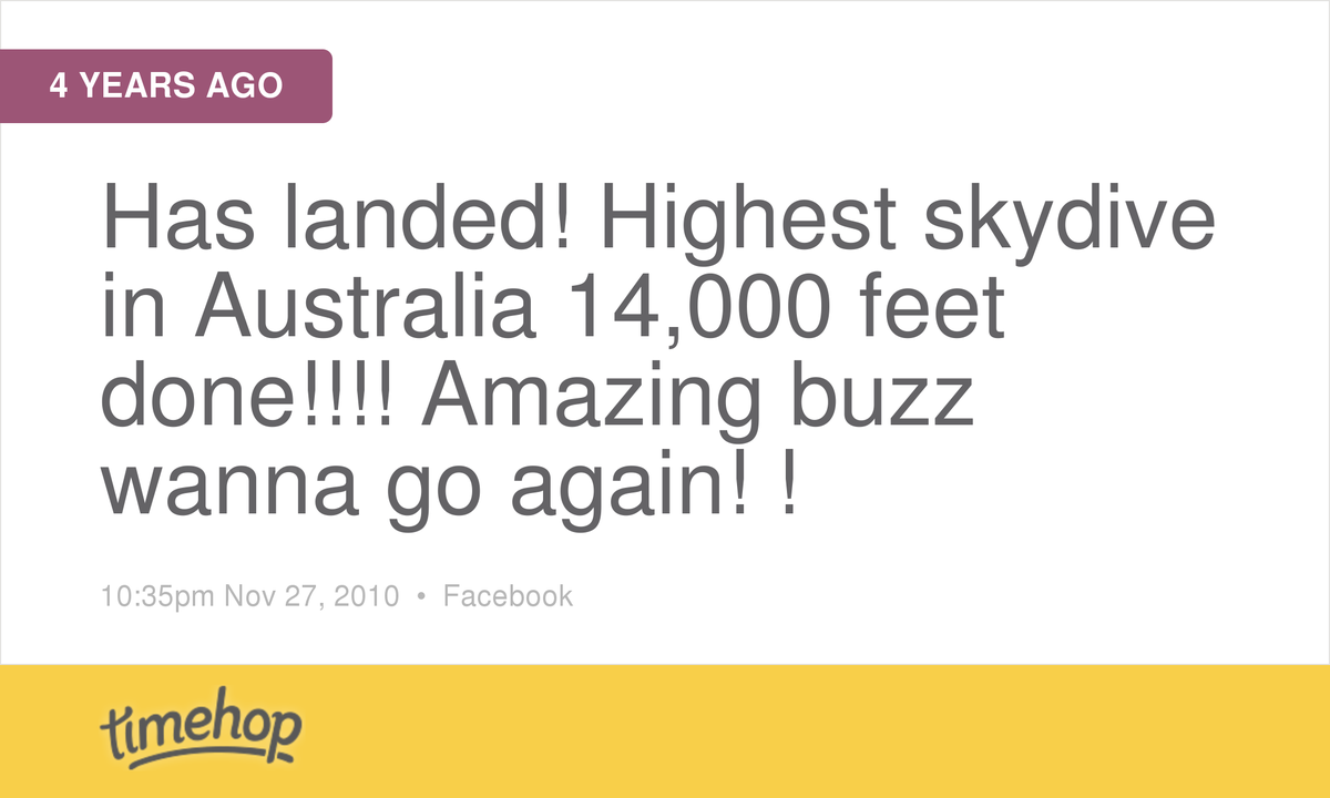 amand4jm's tweet photo. Exactly 4 years ago today! (via @timehop) http://t.co/1tKI9JF5IT http://t.co/GxVDPCSlZt