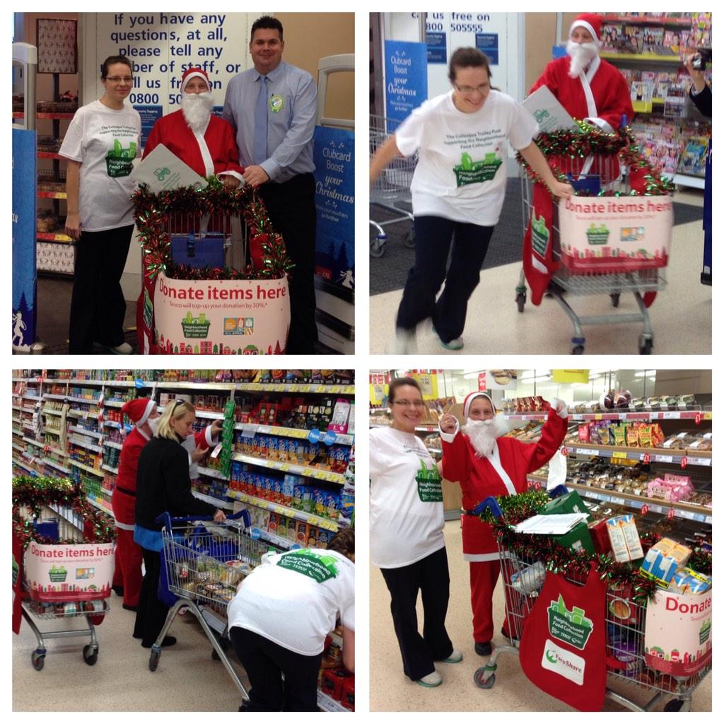 Trolley dash at Penzance, appearance by Santa himself #practisingforxmas #awesome31 <a href="/SarahLawls/">Sarah Lawler</a>
