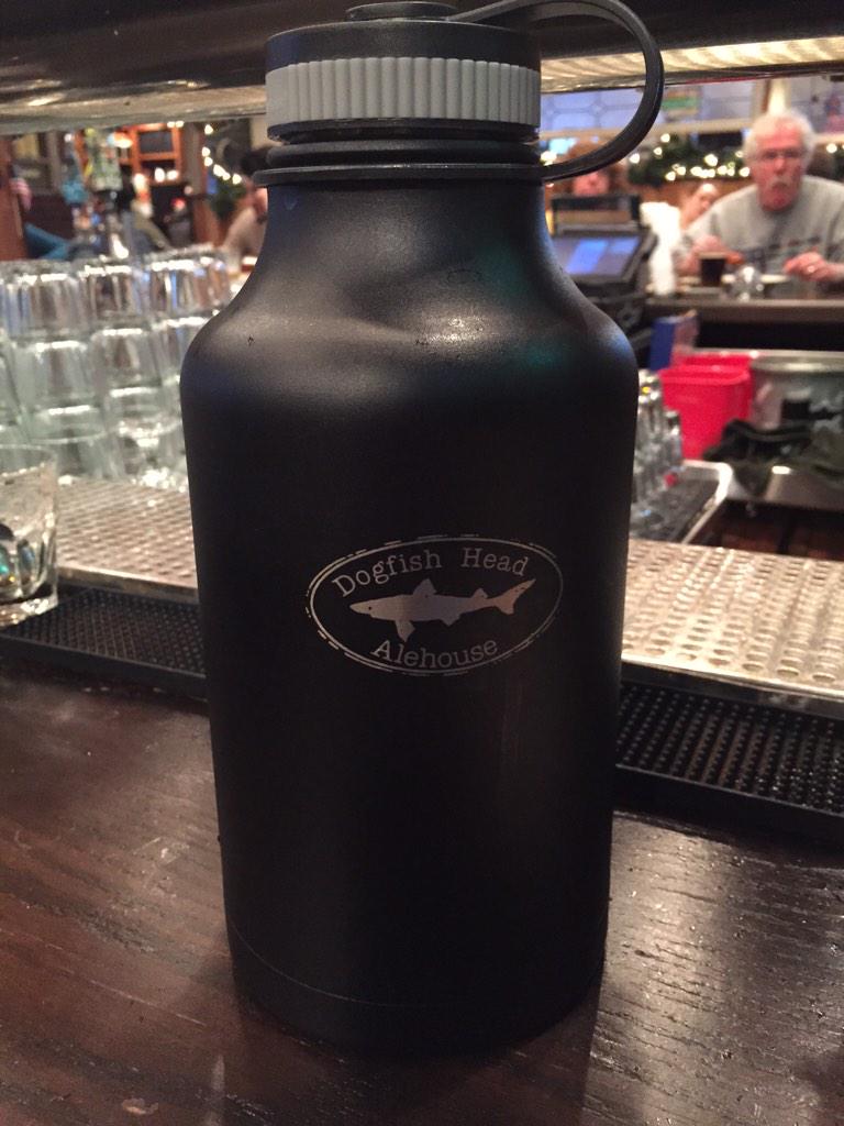 growler_guy's tweet photo. Happy Thanksgiving all. I thankful for a growler of @dogfishbeer #nunkin and the gang @dogfish_ale House FFX. Cheers! http://t.co/OA2ivPgbAn