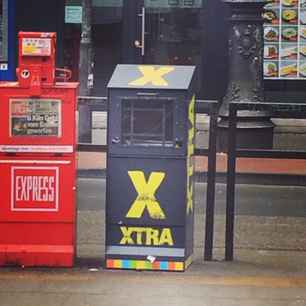 bosterha's tweet photo. Die XTRA-Kästen sind doch nicht immer voll ;) @strJa http://t.co/yEtPqULhyC