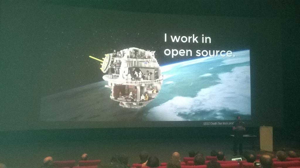 LStuyck's tweet photo. @shanselman presenting @MobileDevDay #mdd14 http://t.co/17LwIwnQ5S