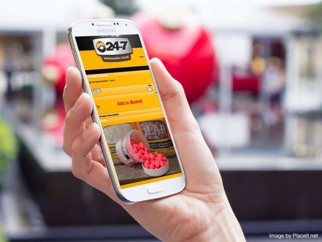 Order your Solar baits on the go. Visit solar24-7.co.uk from your mobile #solarbait #convenience