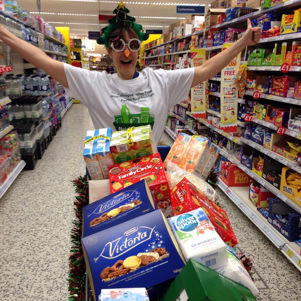 AshfordBrenda's tweet photo. Well done Debbie 16mins to race round shop for trolley dash.Great effort  @stevevicks @Carlton2964 @r8chjones http://t.co/xNm9FL2wUu