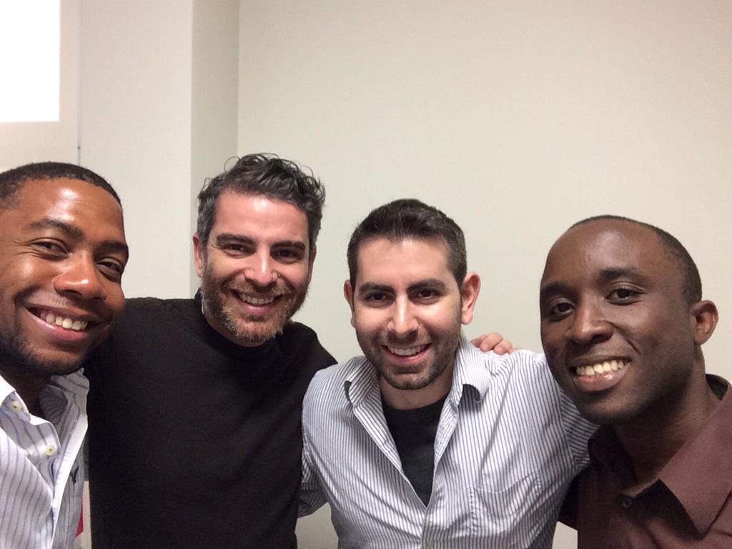 Let the Caribbean invasion continue! Welcoming <a href="/jgeewax/">JJ Geewax</a> to <a href="/Oasis_500/">Oasis500</a> with <a href="/oimshi/">Omar Al Sharif</a> and @sajclarke 🙌 😆