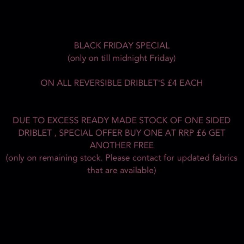 dribletbibs's tweet photo. BLACK FRIDAY SPECIAL - Contact Driblet on http://t.co/Y9KuMJoiCU to order http://t.co/tXyQ54RTS9