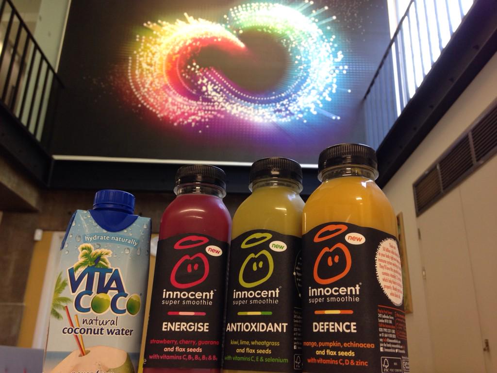 Enjoying the new range of healthy drinks options #adobelondon