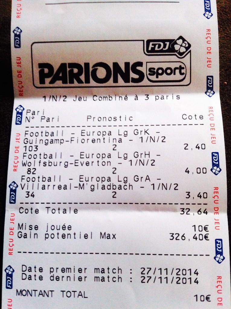 Pro4prono's tweet image. Ticket fun du jour! #ParionsSport #RuinonsLaFDJ #TeamParieur #EasyMoney