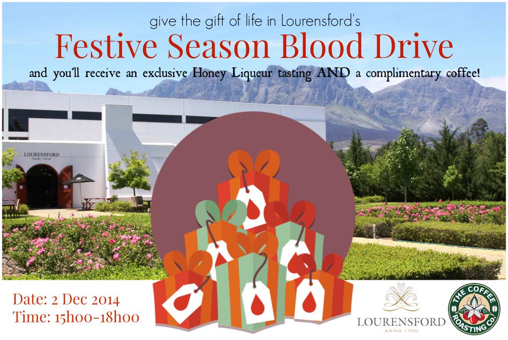 Give the most precious gift of all and donate blood in our Festive Season Blood Drive! <a href="/WPBlood/">WPBTS</a> {2 Dec 2014}
