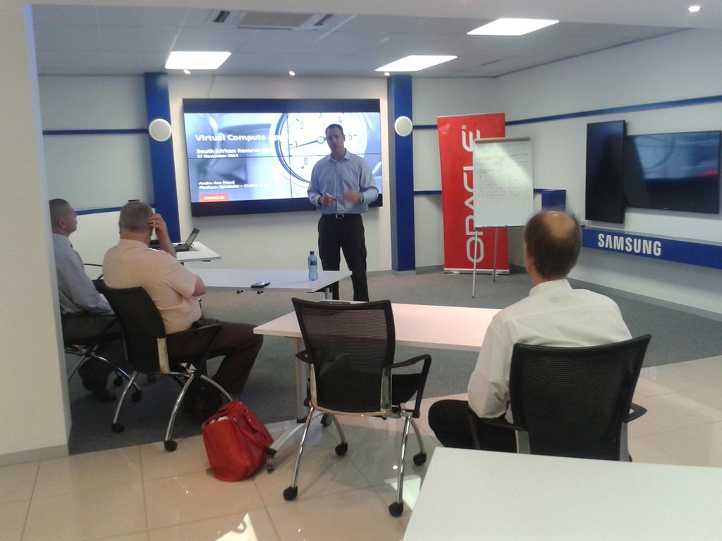 allison_ajf's tweet photo. We're on a roll. Just starting with our second session for the day, presented by Andre den Hond #FDOracleVCAWorkshop http://t.co/s1LZyLN5Da