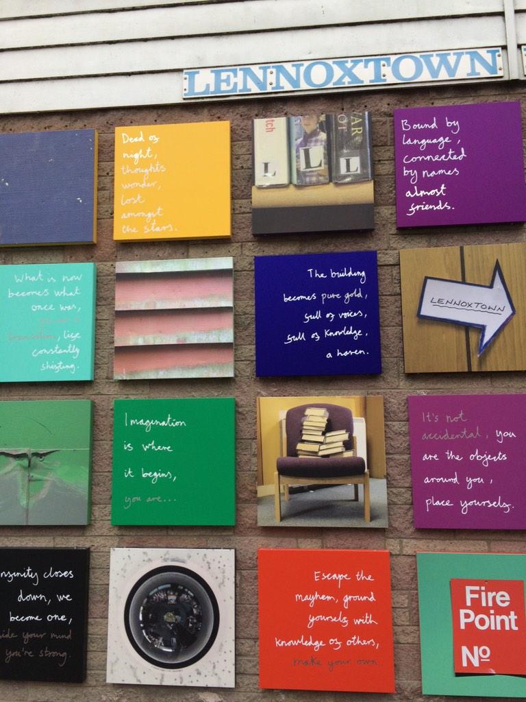 JackieKayPoet's tweet image. Looking forward to reading in Lennoxtown library, 3 today@BookWeekScot new at work @BobbySayers Dear Library project!