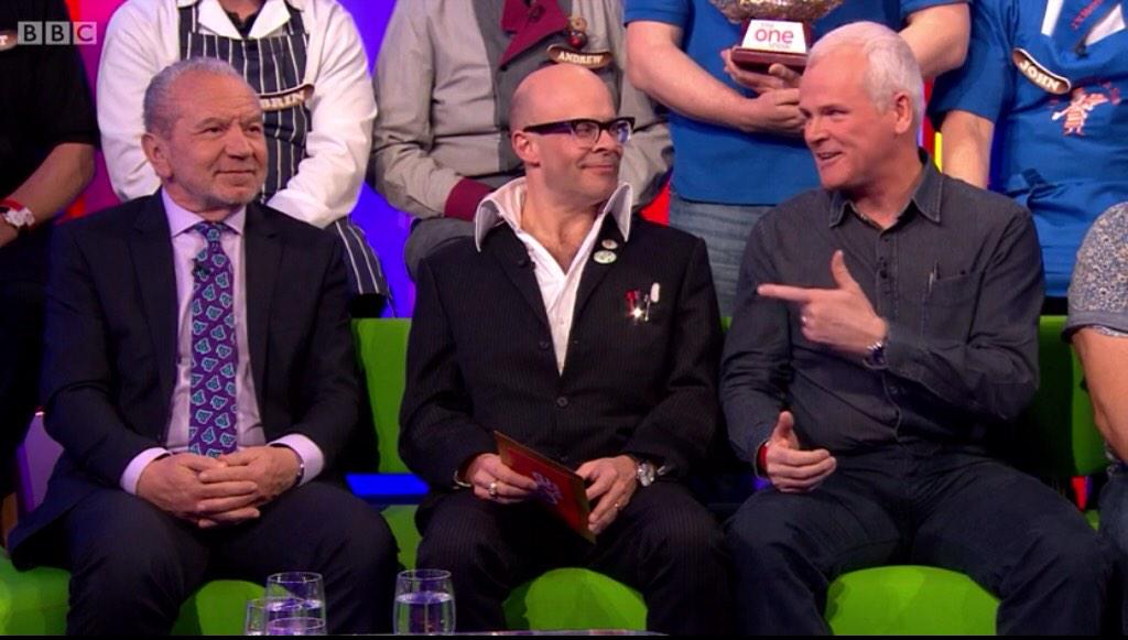 FionaJaffa's tweet photo. Madness!! My dad on #TheOneShow with @Lord_Sugar #yourefired http://t.co/5i1iTeqvkS