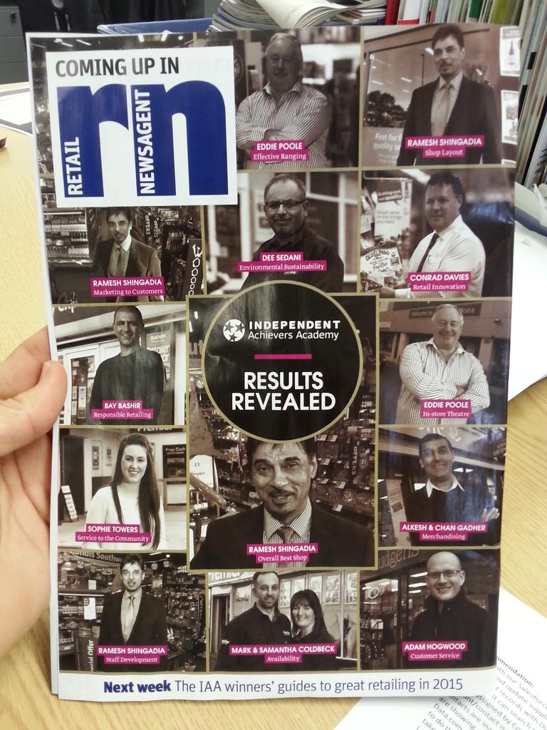 springboardCEO's tweet photo. Plus next week special issue looks at all the @IAAcademy winners' guides to great retailing in 2015 #IAA14 http://t.co/ZgP0iER1iS